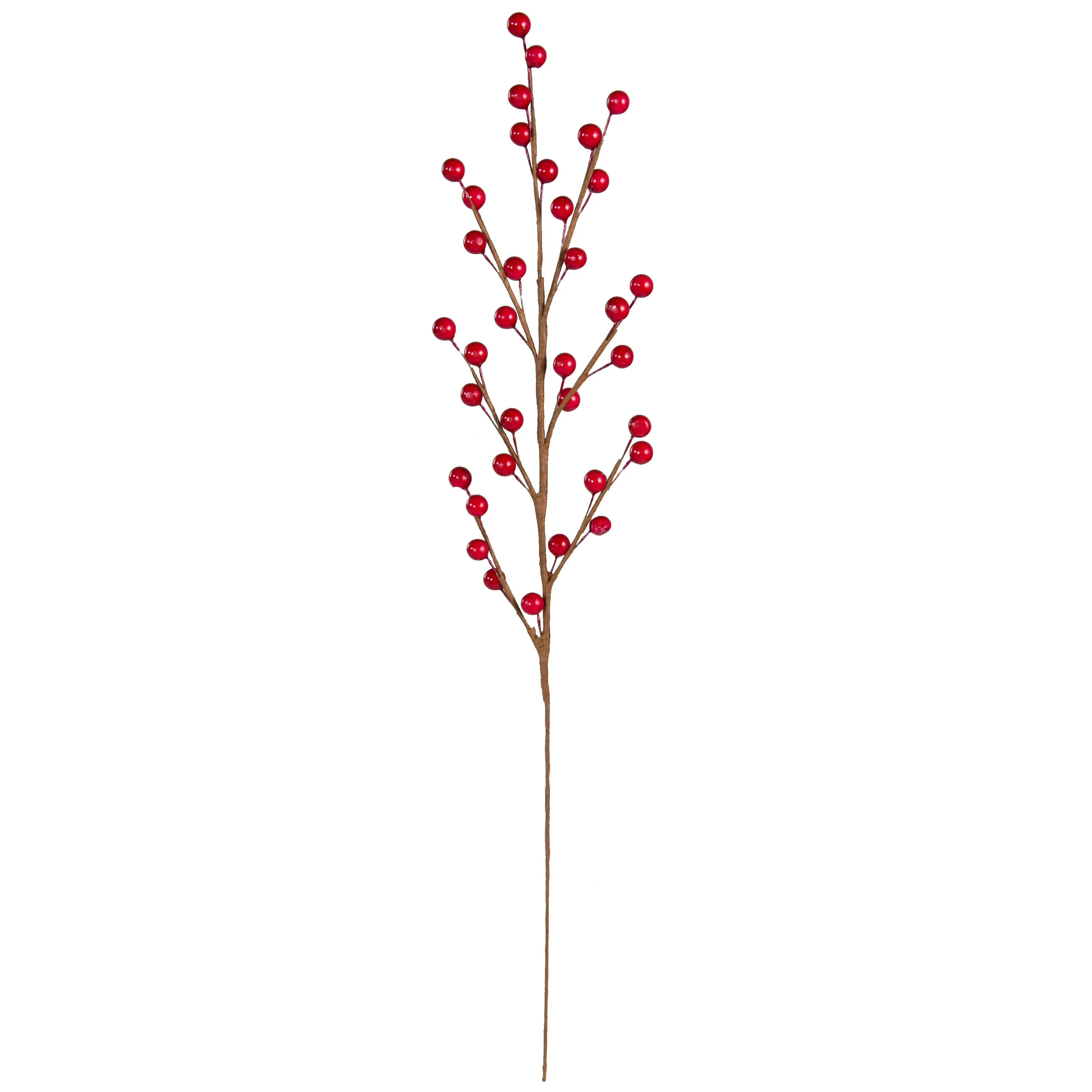 19" Berry Spray: Shiny Red