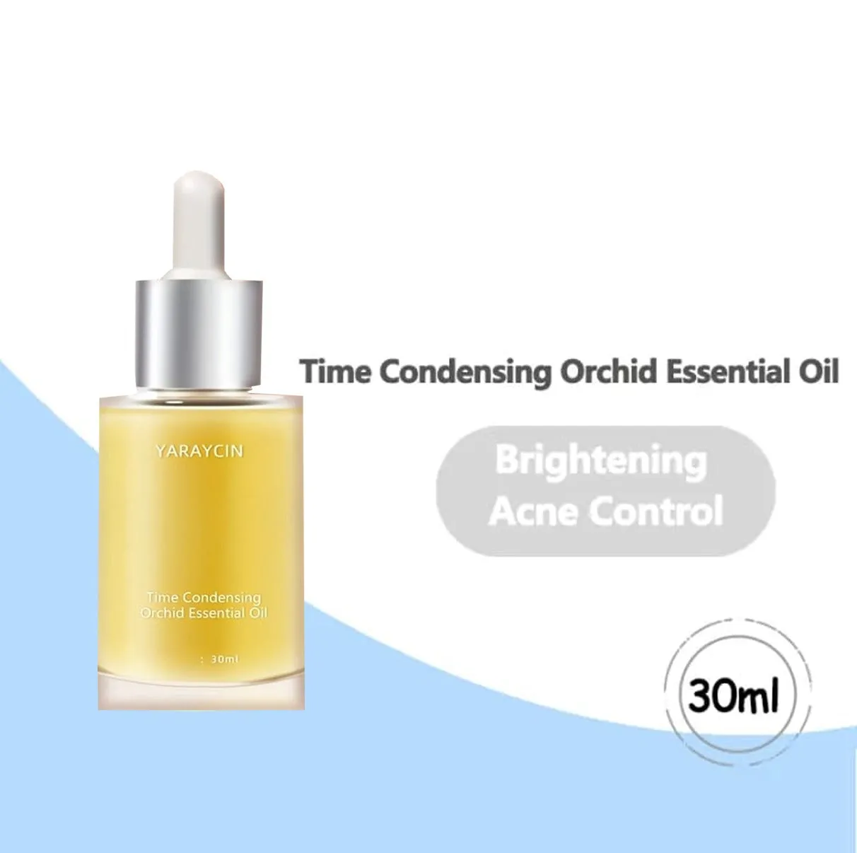 2 Pcs YARAYCIN Time Condensing Orchid Essential Oil 30ml - Moisturizing,Whitening,Soothing,Anti-Acne, Anti-Age