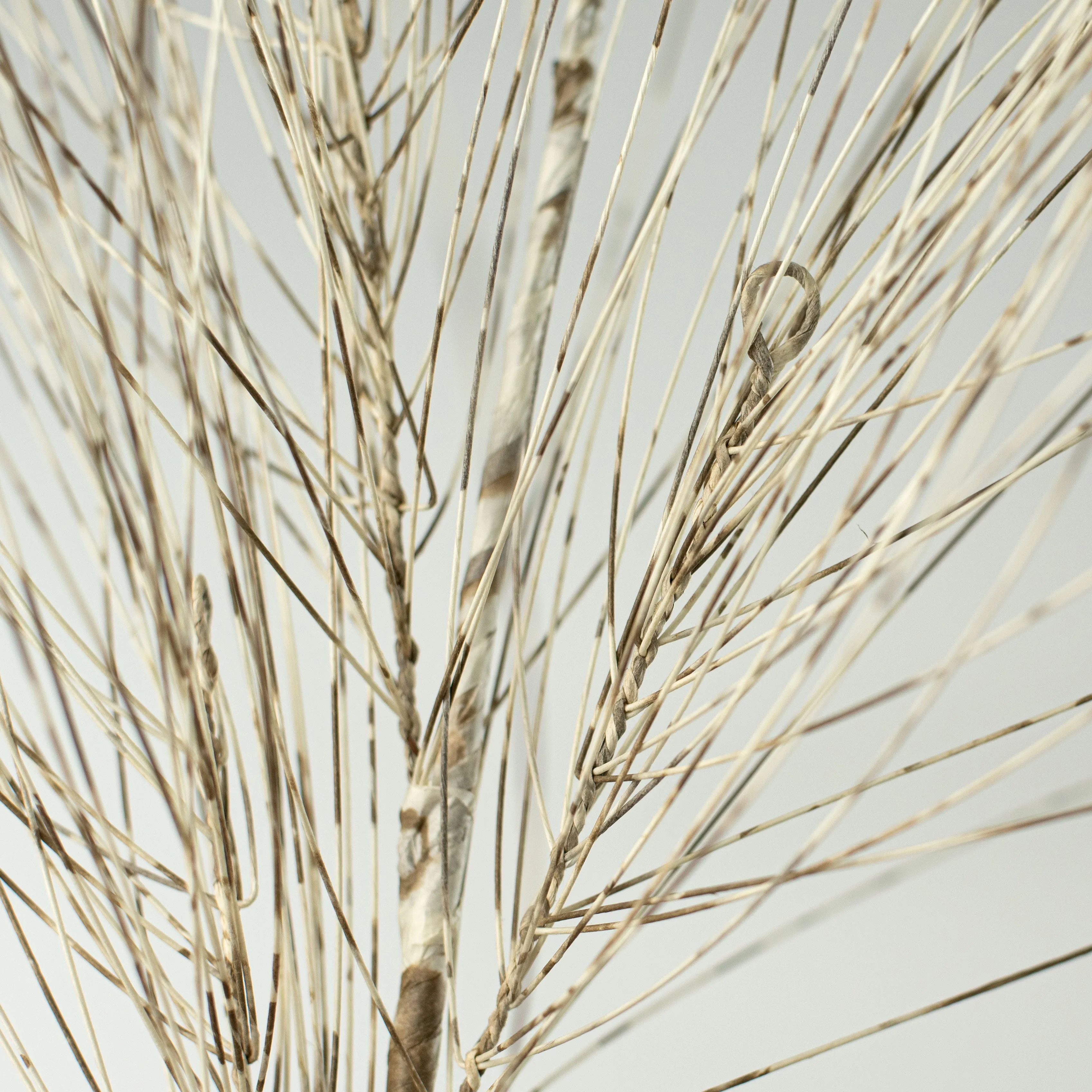 33" Printed Pine Spray: White & Natural