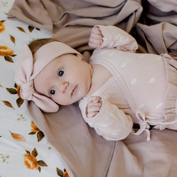 Blush Top Knot Headband