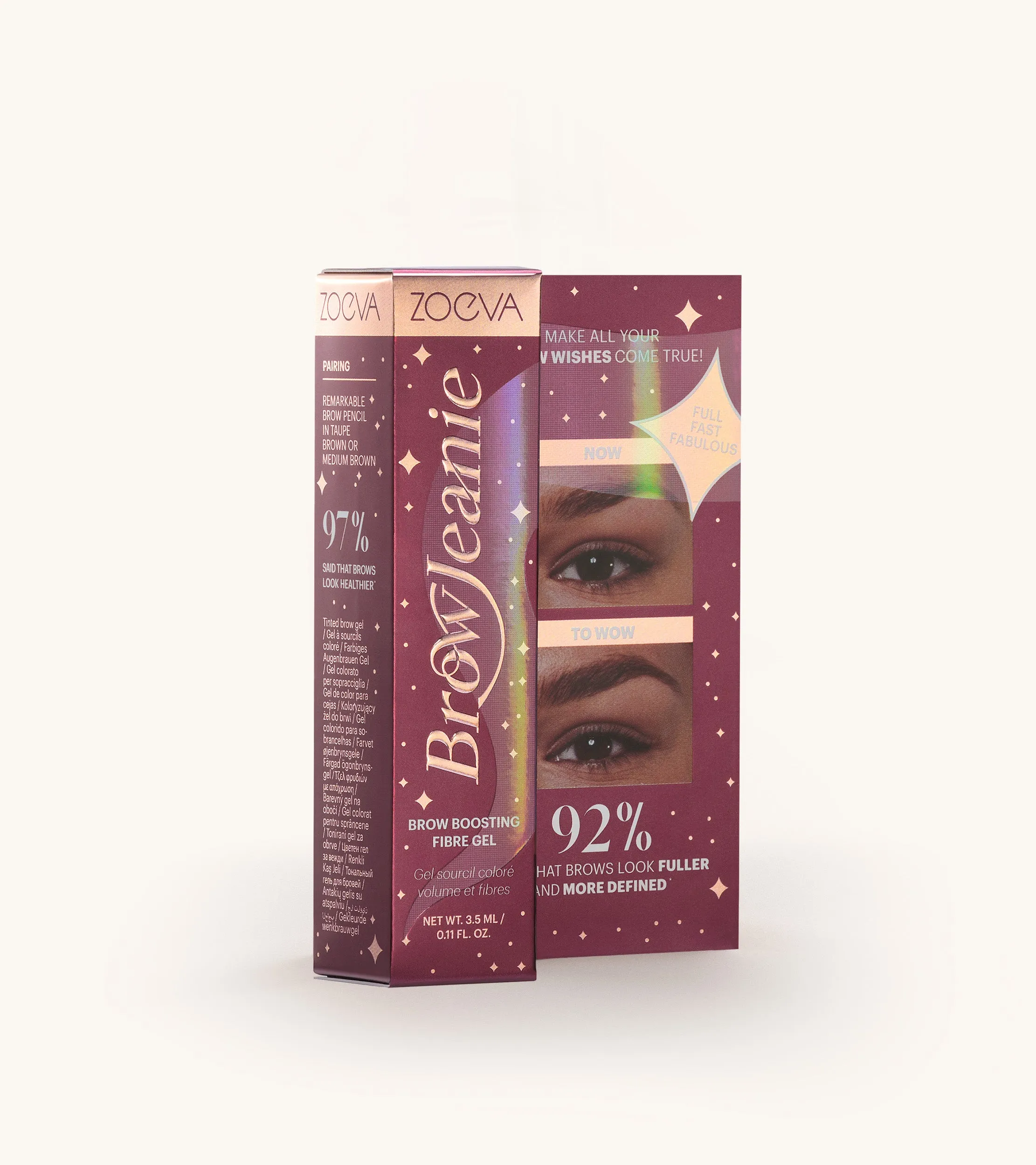 Brow Jeanie Boosting Fibre Gel (Black Brown)