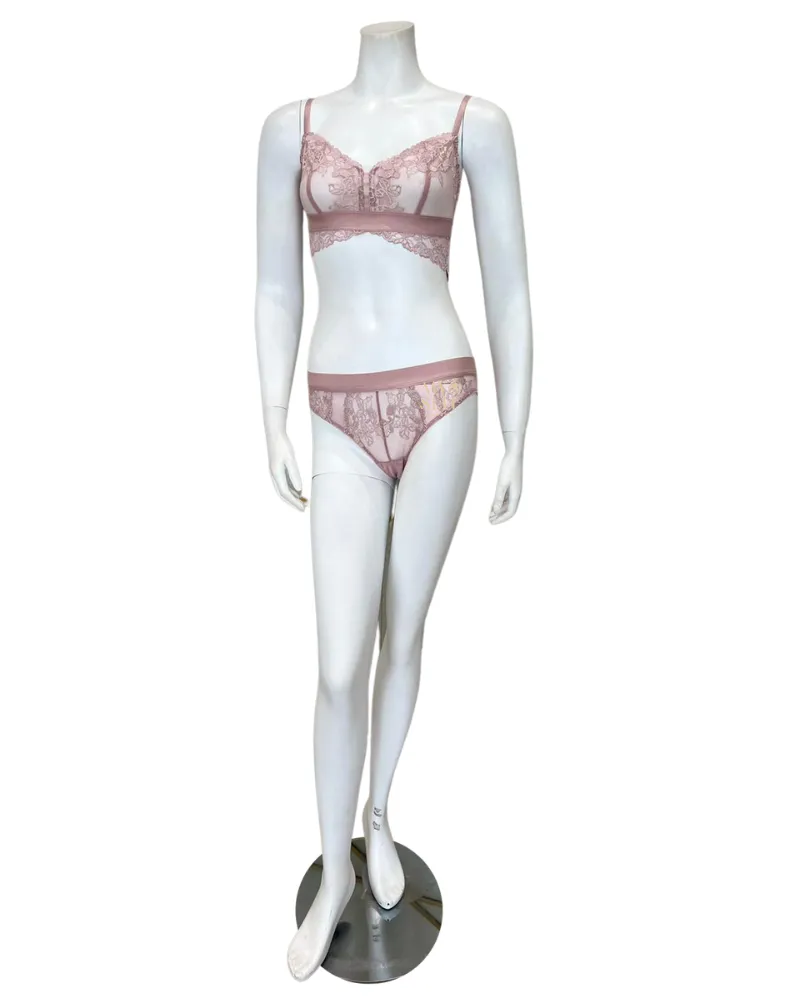 Btemptd Blush Pink Opening Act Bralette & Panty Set