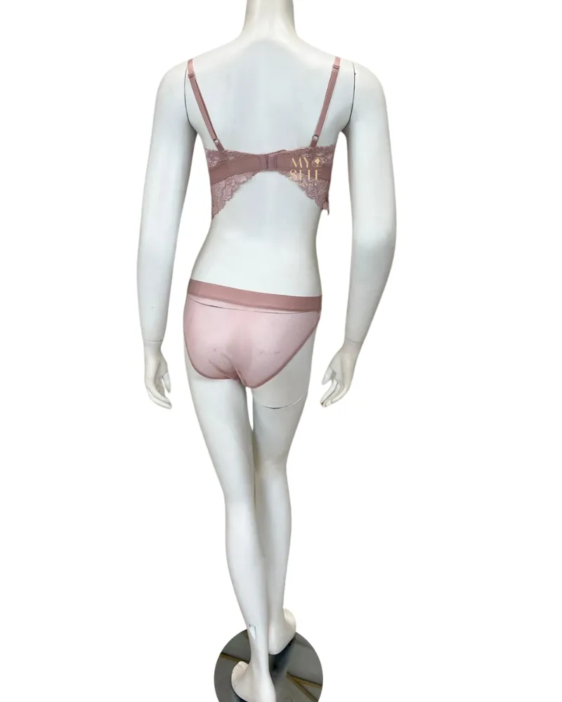 Btemptd Blush Pink Opening Act Bralette & Panty Set