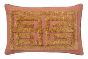 Cushion Cleo Blush & Raffia