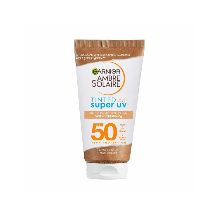 Garnier - Ambre Solaire - Tinted BB Super Uv - Tinted Protection Cream - With Vitamin Cg - SPF 50