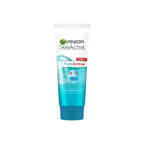 Garnier Pure Active 3 In 1 Clay Wash Scrub Mask 50ml