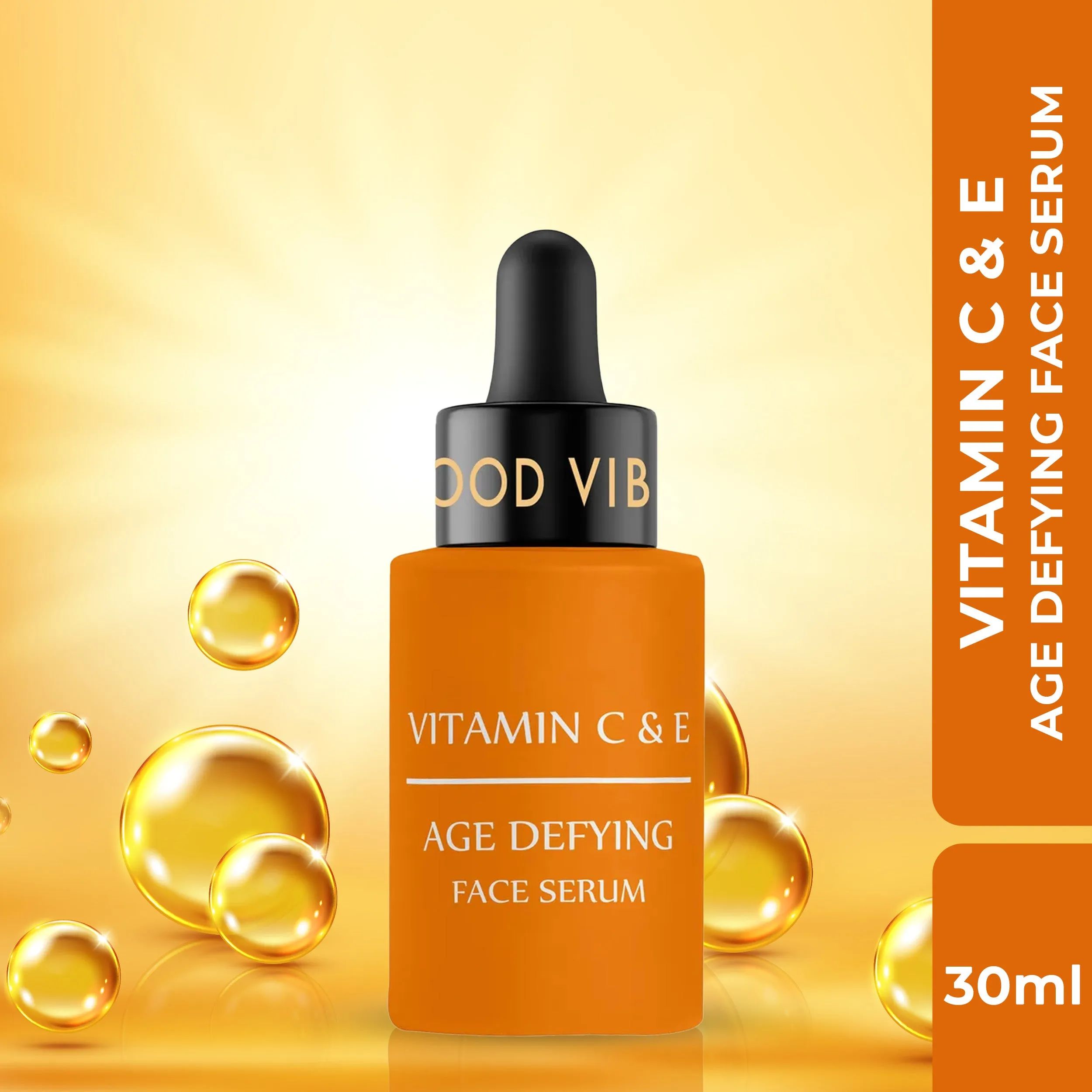 Good Vibes Vitamin C & E Age Defying Face Serum | Boost skin elasticity (30 ml)