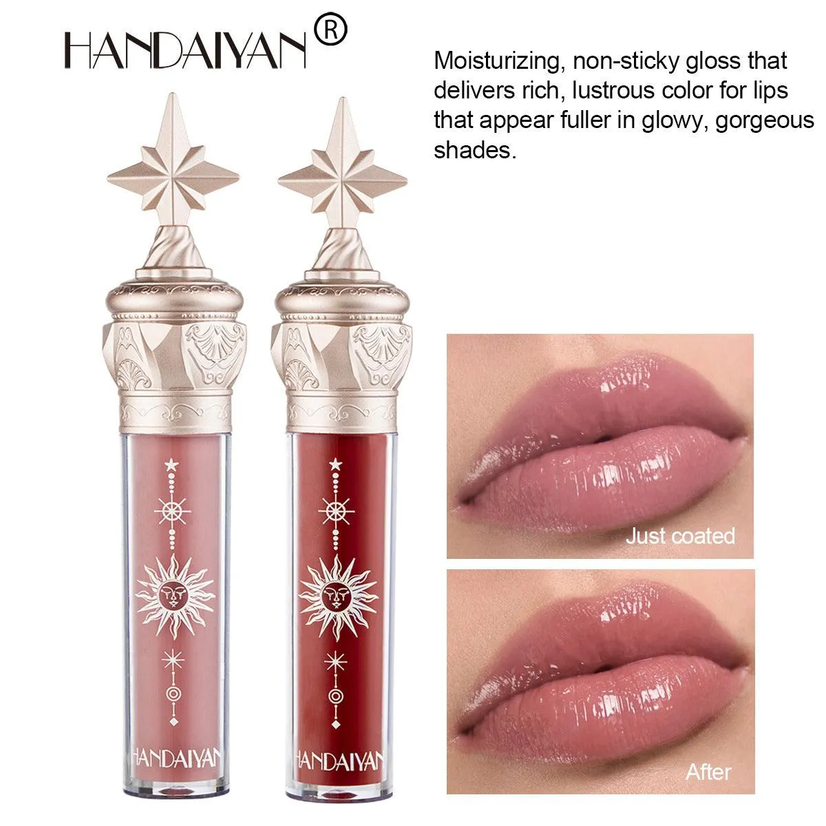 HANDAIYAN  Lipstick Lip Gloss Mirror