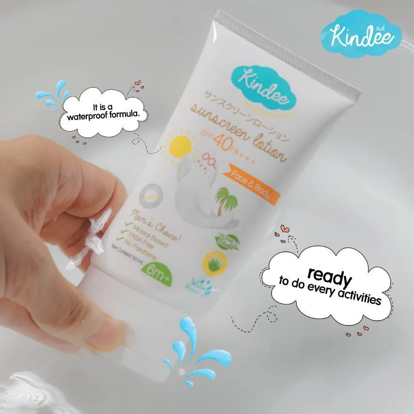 Kindee Kids Sunscreen Lotion SPF 40 PA    50ml (6m )