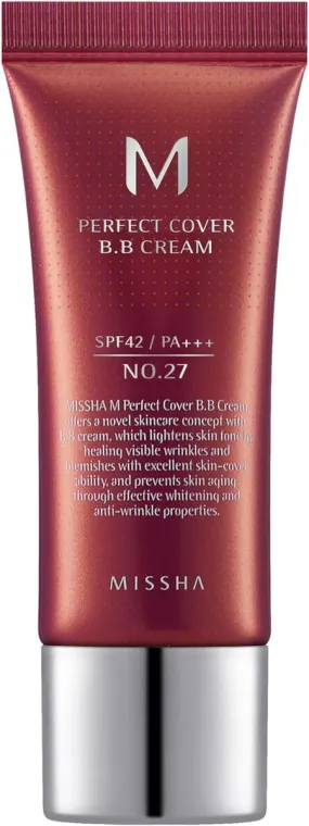 MISSHA Perfect Cover BB Cream SPF42 PA    20 ml #27 Honey Beige