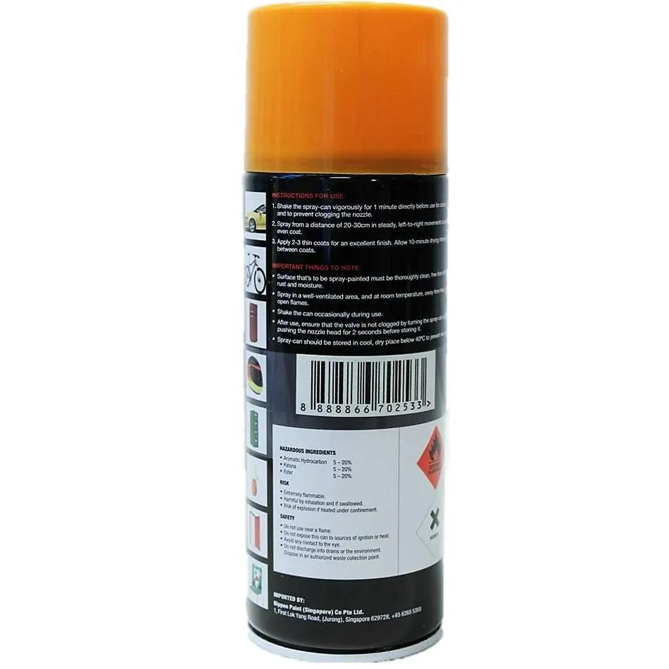 Nippon Pylox Spray Paint 09 Orange Yellow 400Cc