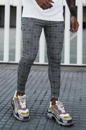 Spray On Check Jeans - Prince of Wales