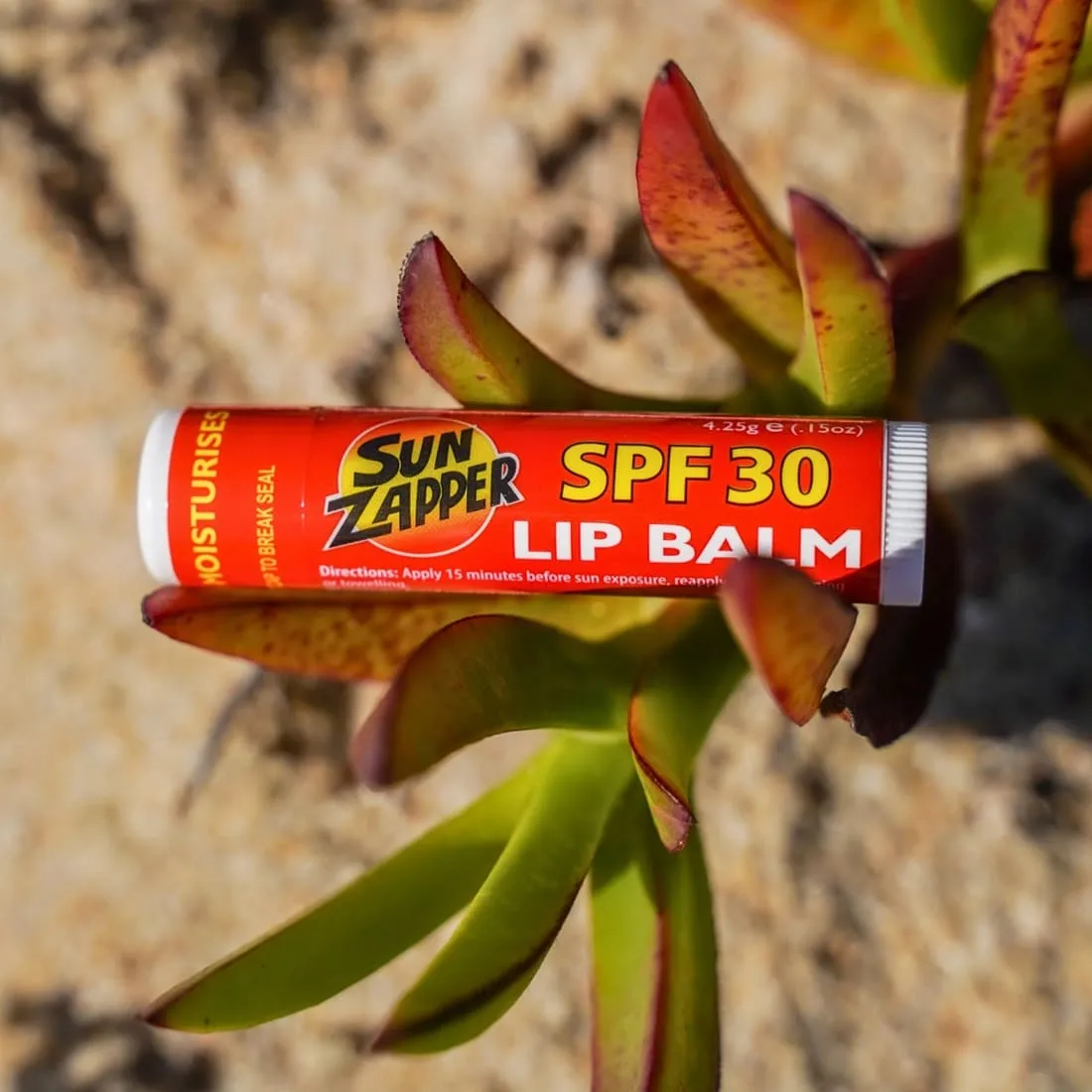 Sun Zapper SPF30  Lip Balm With Aloe Vera - Clear
