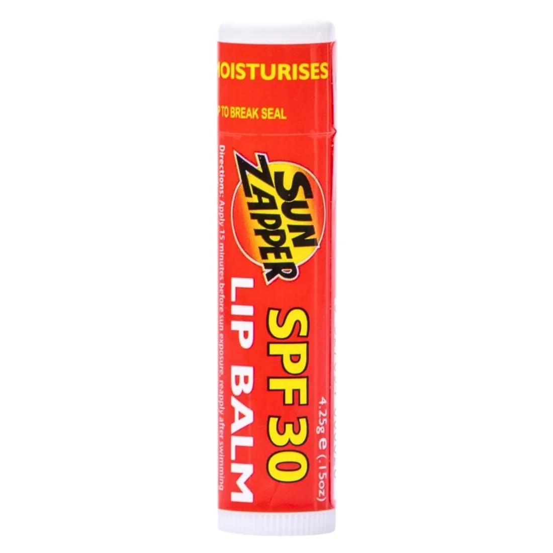 Sun Zapper SPF30  Lip Balm With Aloe Vera - Clear